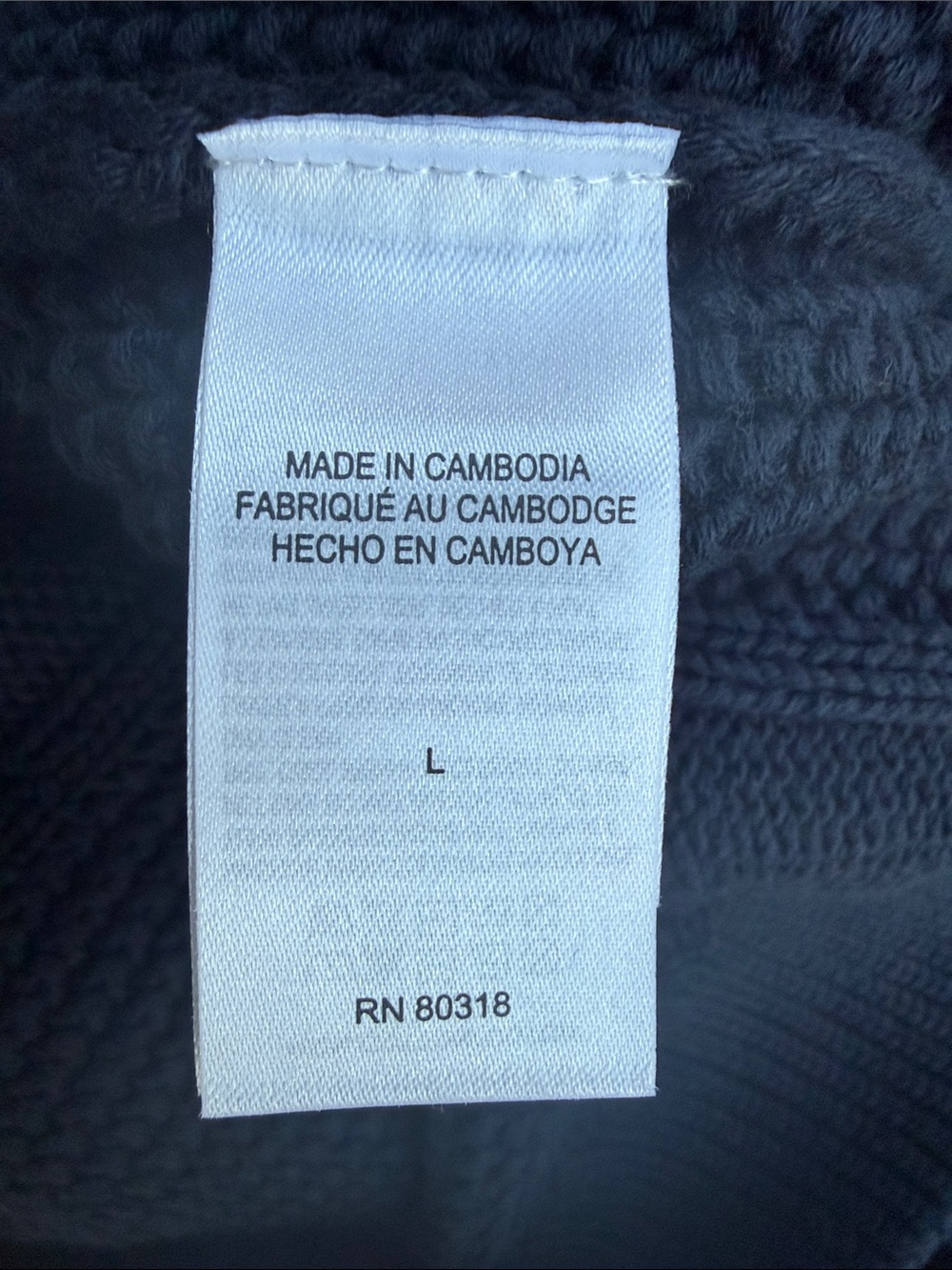 Lucky Brand Navy Cable-Knit Off-Shoulder Sweater - Picture 9 of 10